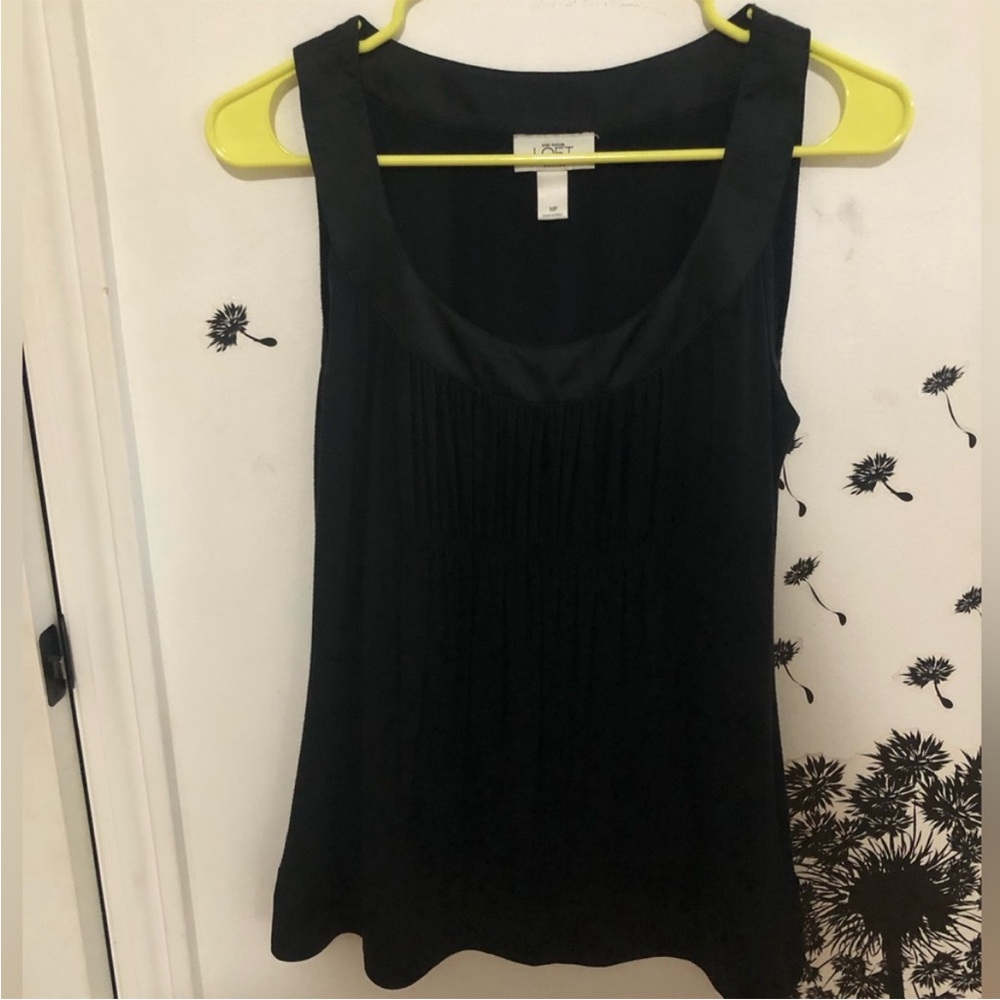 Ann Taylor LOFT Petites Elegant Black Blouse